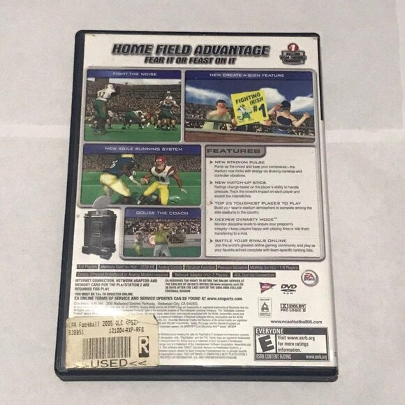 PS2 NCAA Football 2005 Near Mint PlayStation 2 - Picture 2 of 4